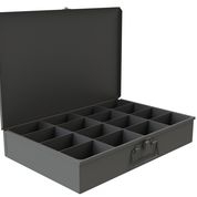 Large, Steel Compartment Box, 16 Opening