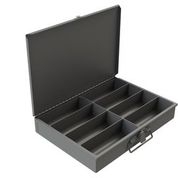 Small, Steel Compartment Box, 8 Opening