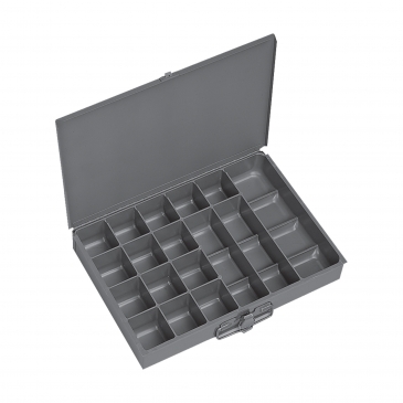 Small, Steel Compartment Box, 17 Opening
