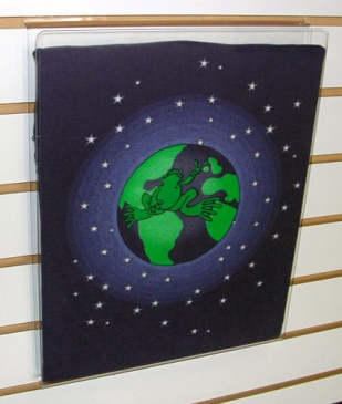 Acrylic T-Shirt Display With White Insert For Slatwall