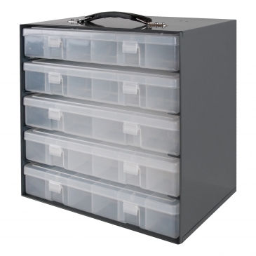 Rack For Small Plastic Compartment Boxes