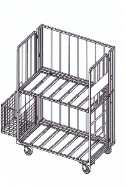 2 Shelf Distribution Cart