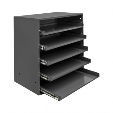Large Bearing Slide Rack, 5 Compartments