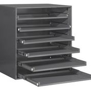 Large Bearing Slide Rack, 6 Compartments