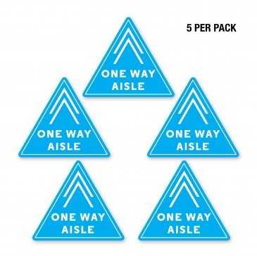 ONE WAY AISLE DECAL